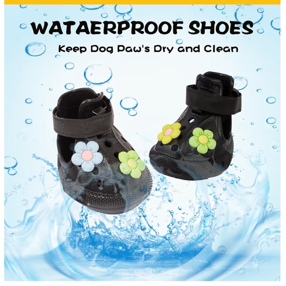 XS Purple Dog Waterproof Breathable Non-Slip Dog Boots Shoes Paw - Picture 3 of 11